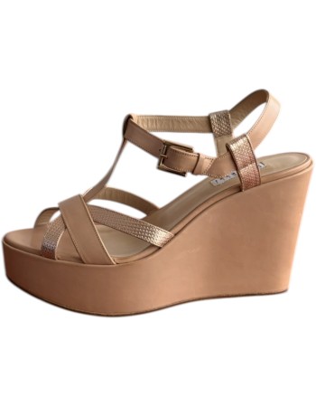  Δερμάτινη Γυναικεία Πλατφόρμα - Α385