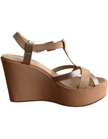  Δερμάτινη Γυναικεία Πλατφόρμα - Α392