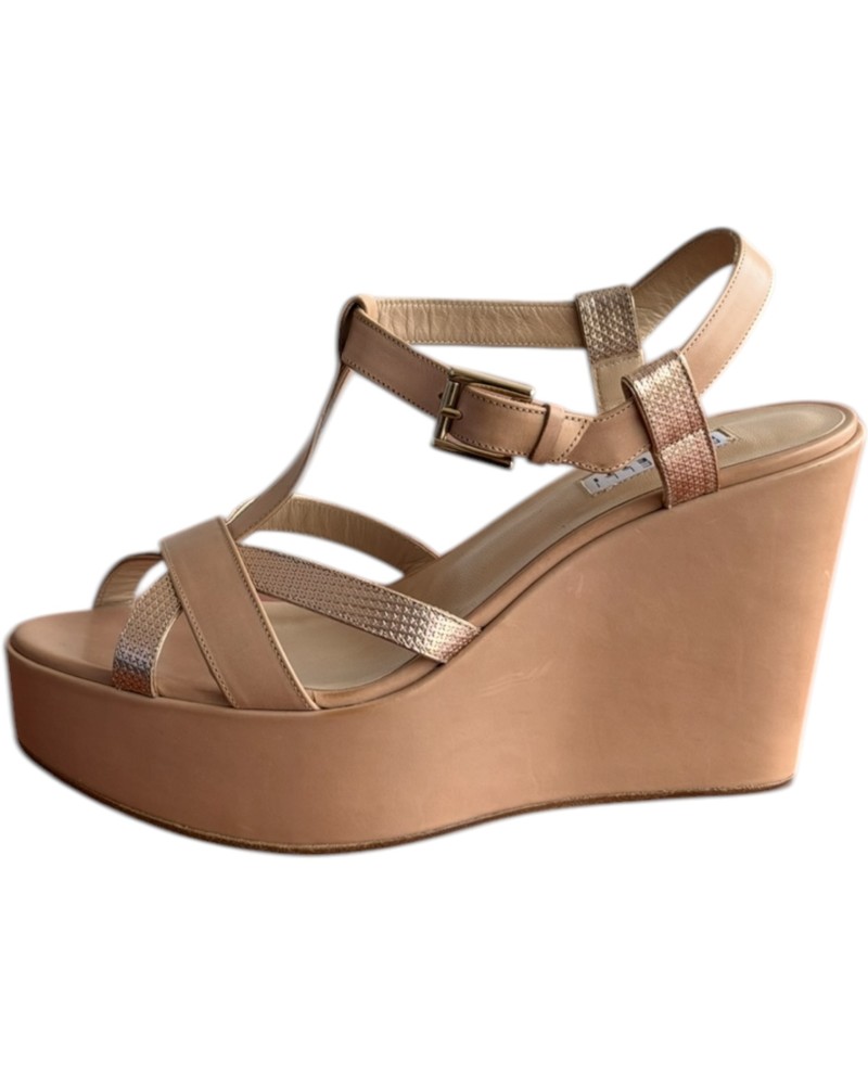  Δερμάτινη Γυναικεία Πλατφόρμα - Α531