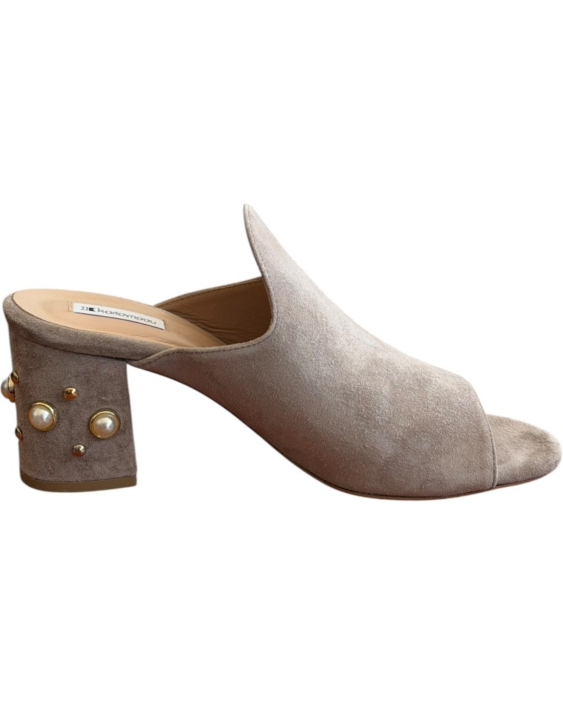 Δερμάτινη Γυναικεία Παντόφλα - A556