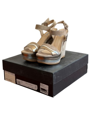  Δερμάτινη Γυναικεία Πλατφόρμα - Α573