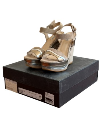  Δερμάτινη Γυναικεία Πλατφόρμα - Α575