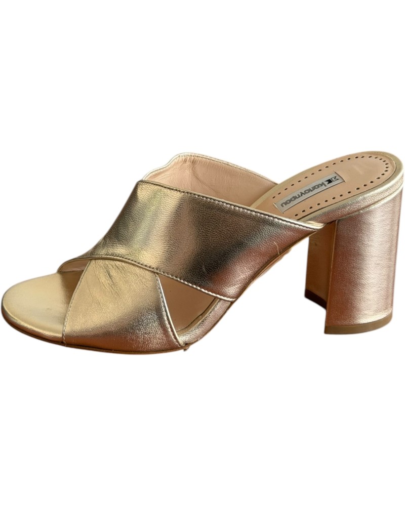 Δερμάτινη Γυναικεία Παντόφλα - A638