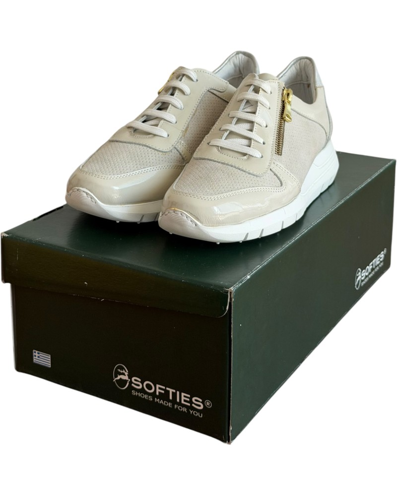  Δερμάτινο Γυναικείο Sneaker - B159