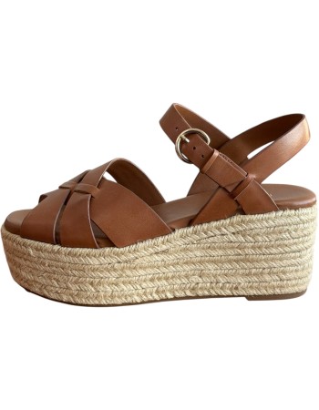  Δερμάτινη Γυναικεία Πλατφόρμα - B664